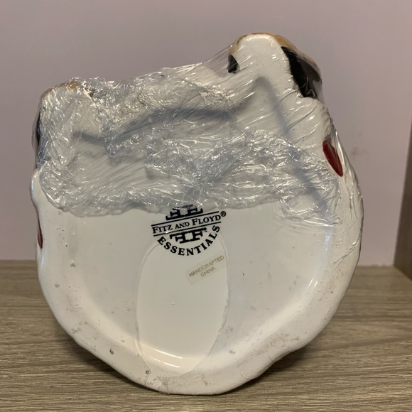 NEW Fitz & Floyd Essentials Ceramic Jolly St. Nick w/Candle - Picture 5 of 7